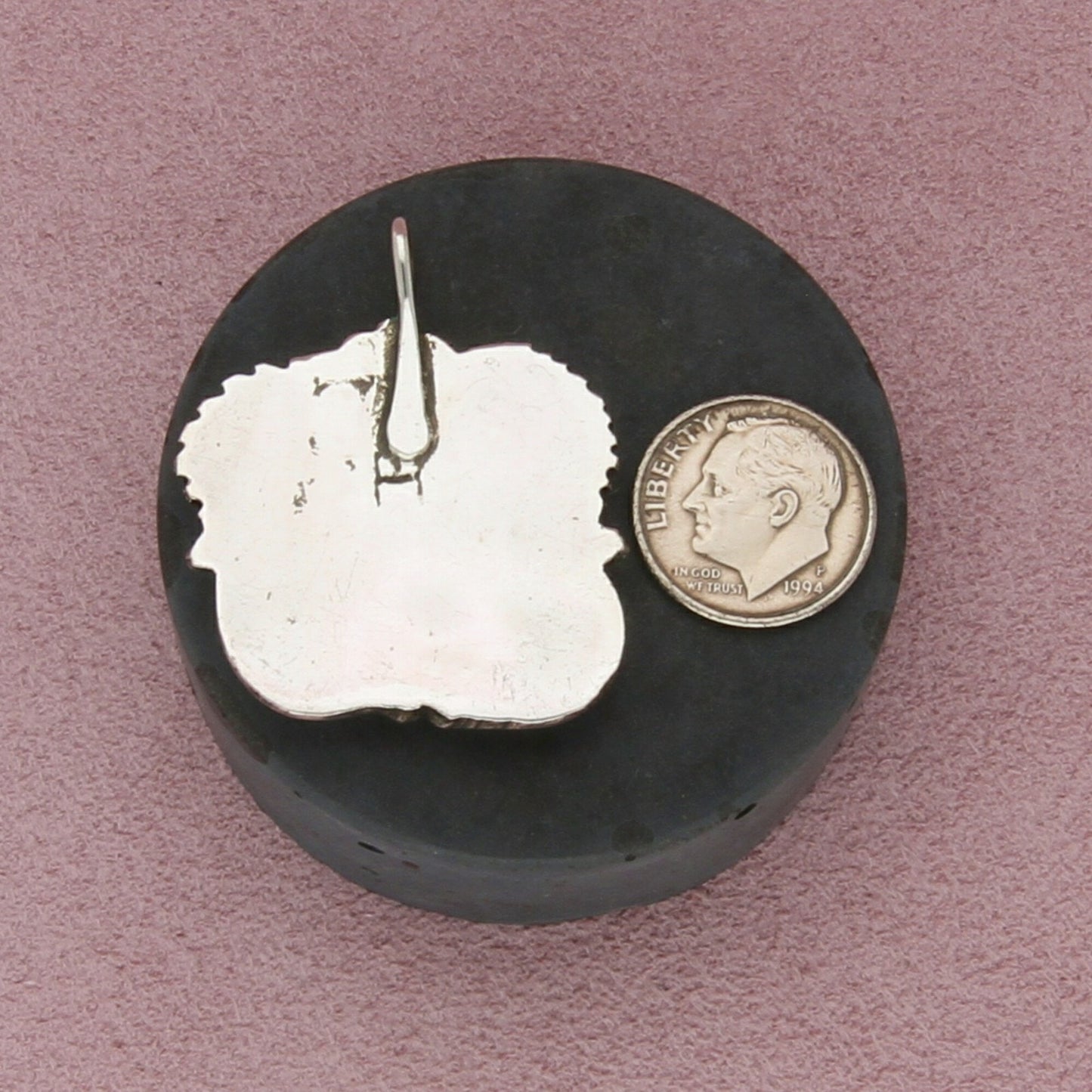 navajo sterling silver vintage turquoise feathers pendant
