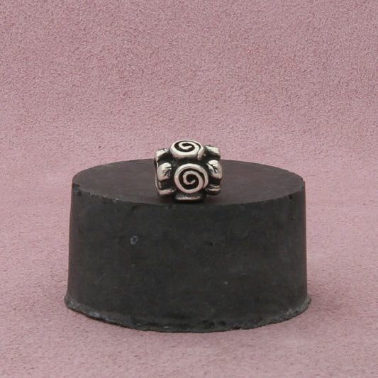 pandora sterling silver rose leaf bead charm pendant