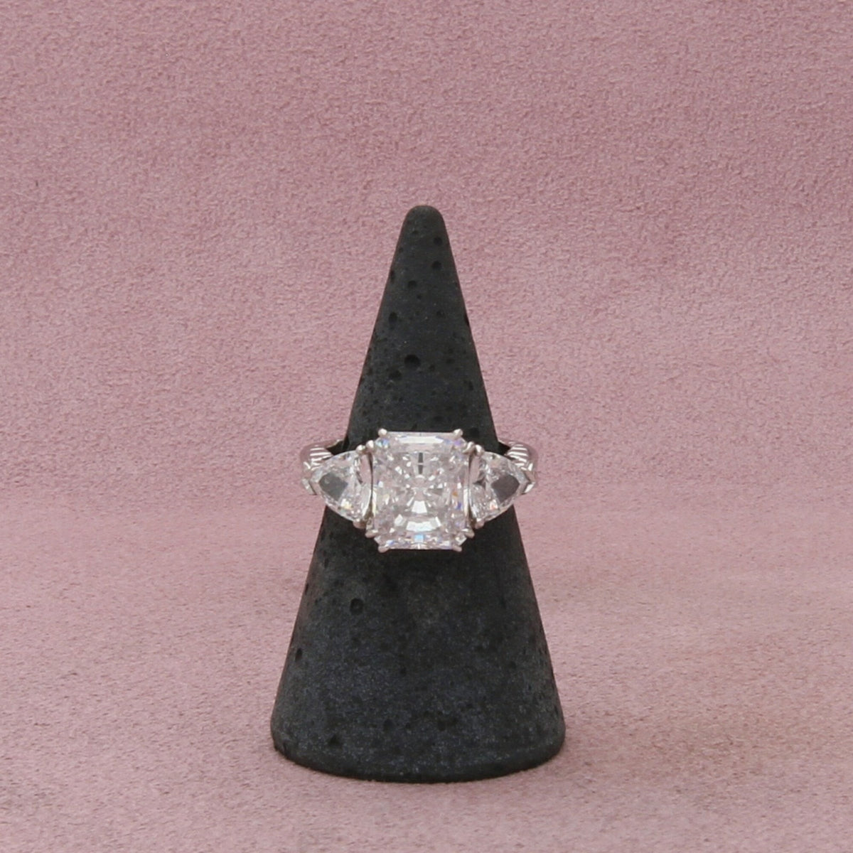 sterling silver cushion-cut cz engagement ring size 6