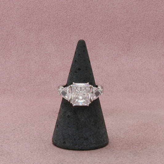 sterling silver cushion-cut cz engagement ring size 6