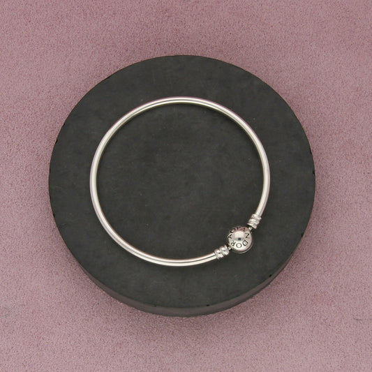 pandora sterling silver moments charm holder bracelet size 7.25in