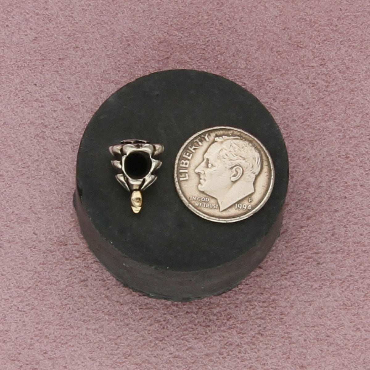 pandora sterling silver & 14k gold authentic christmas tree bead (790365) charm