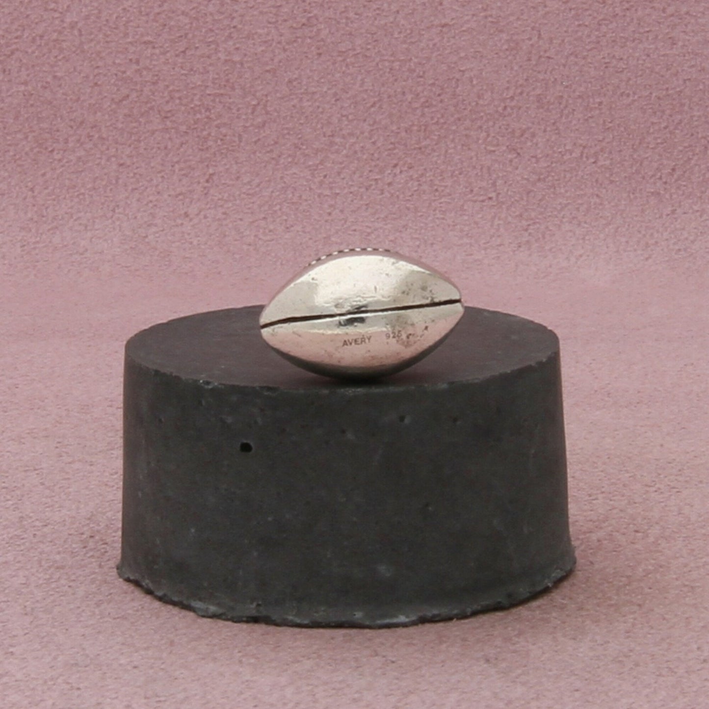 james avery sterling silver retired 3d football charm pendant