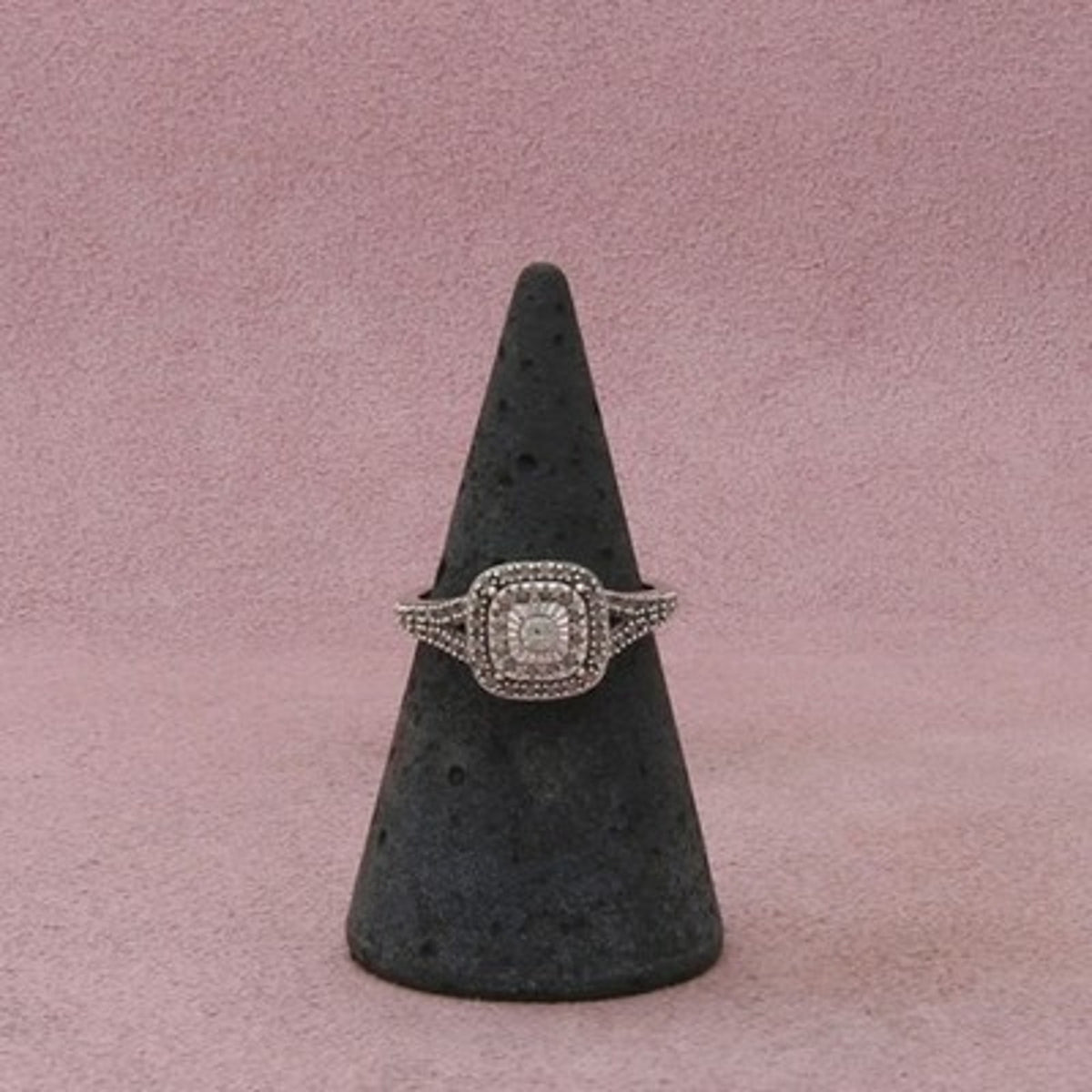 Sterling Silver Diamond Accent Promise Ring Size 6