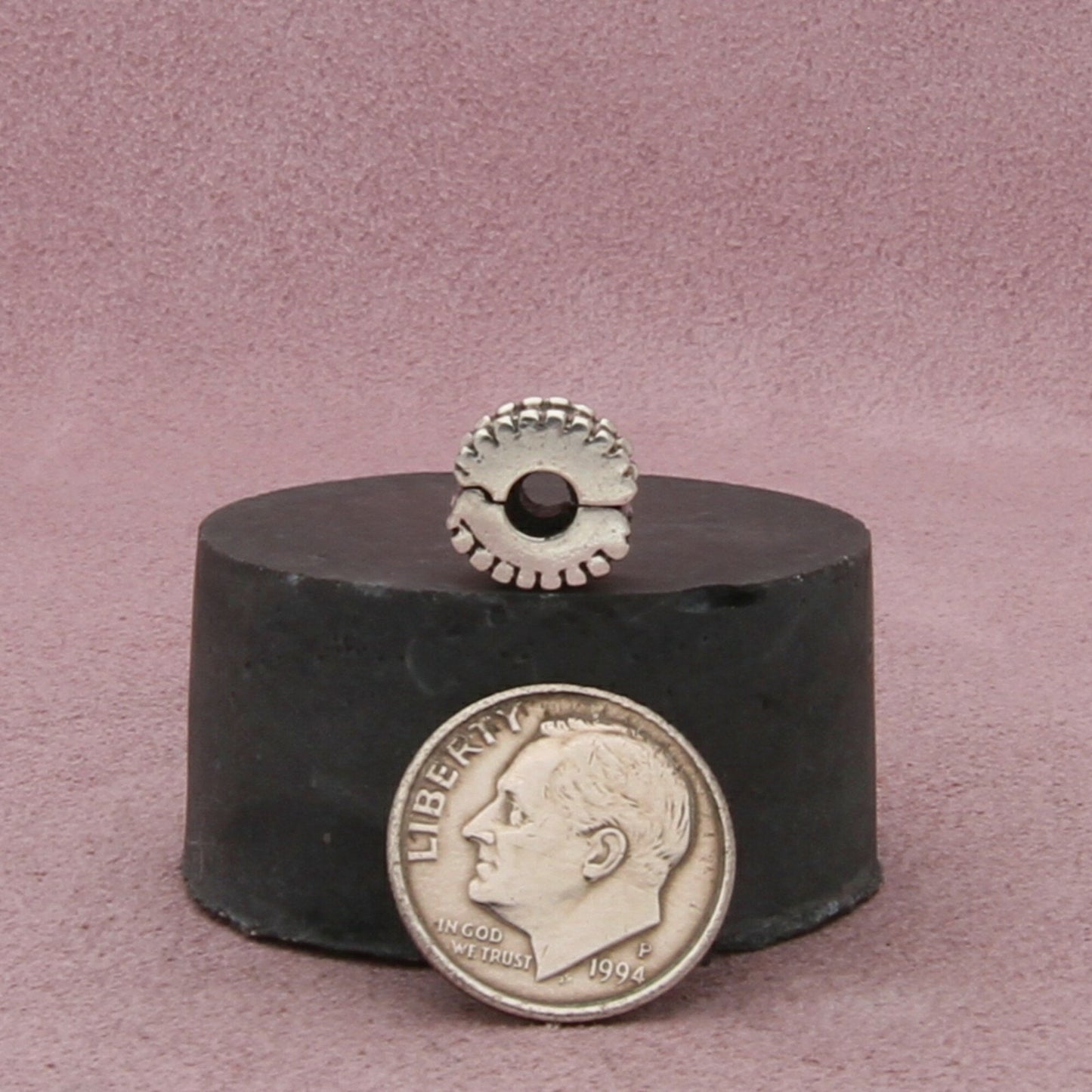 pandora sterling silver beveled clip bead charm pendant