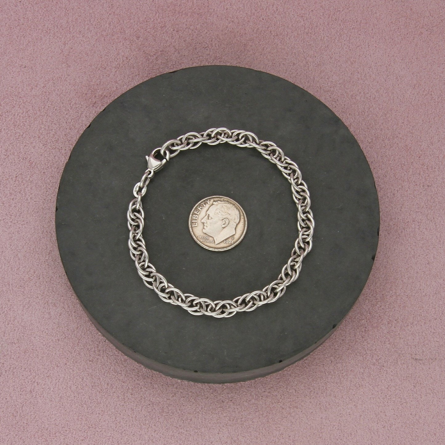james avery sterling silver rope chain bracelet size 6.25in
