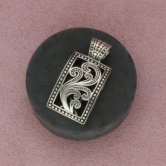 silpada sterling silver paisley filigree scroll s1744 pendant
