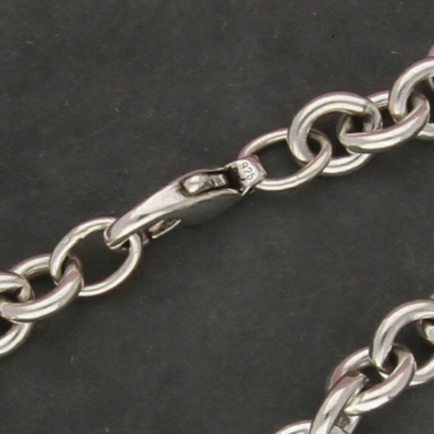 sterling silver 8mm cable chain bracelet size 7in