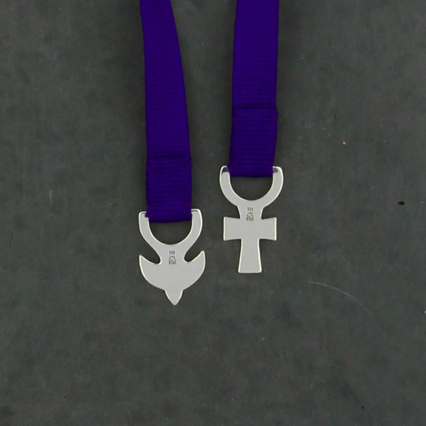 james avery sterling silver purple dove and cross ribbon bookmark