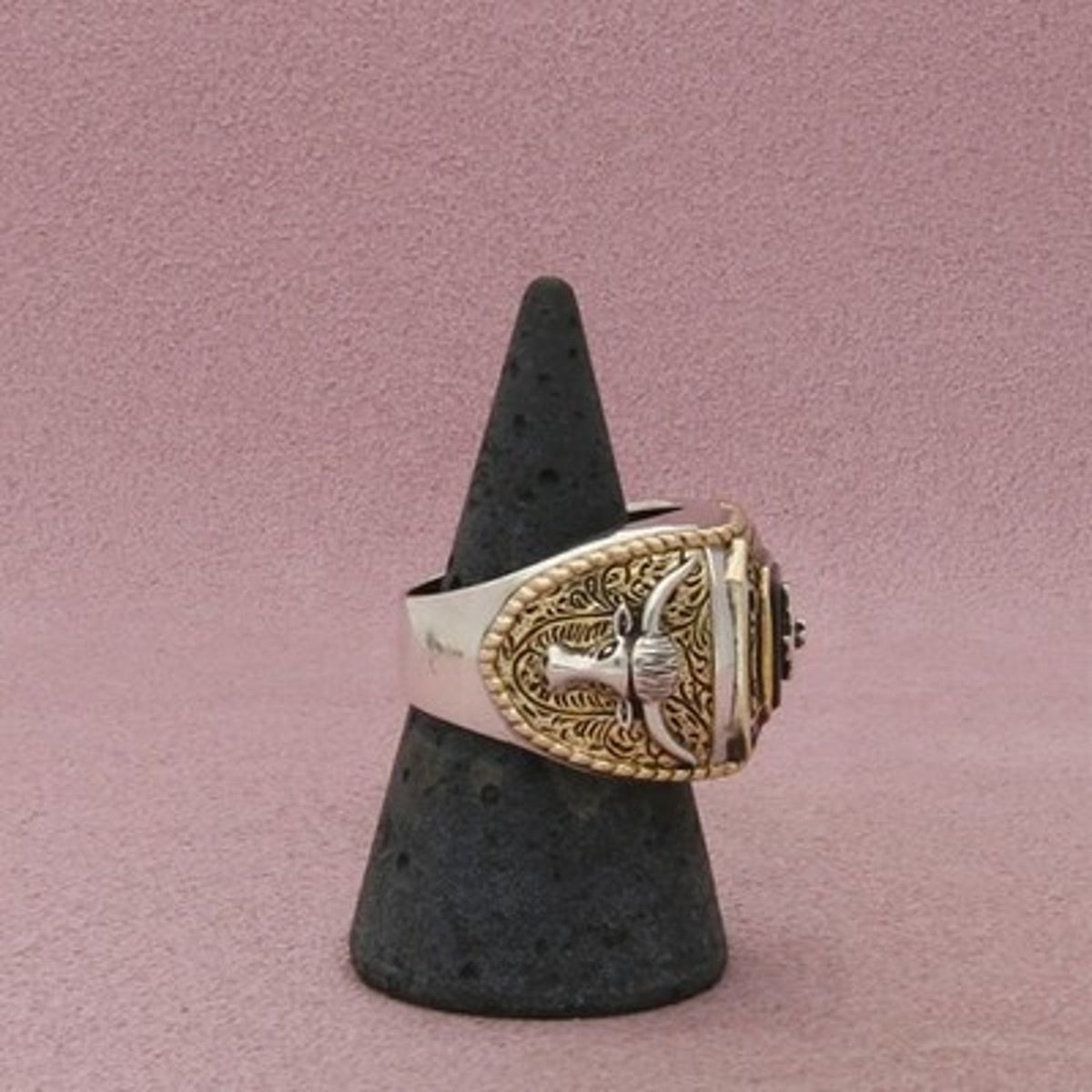 Bradford Exchange Sterling Silver Men's Spirit Of Texas Diamond Ring 9.75