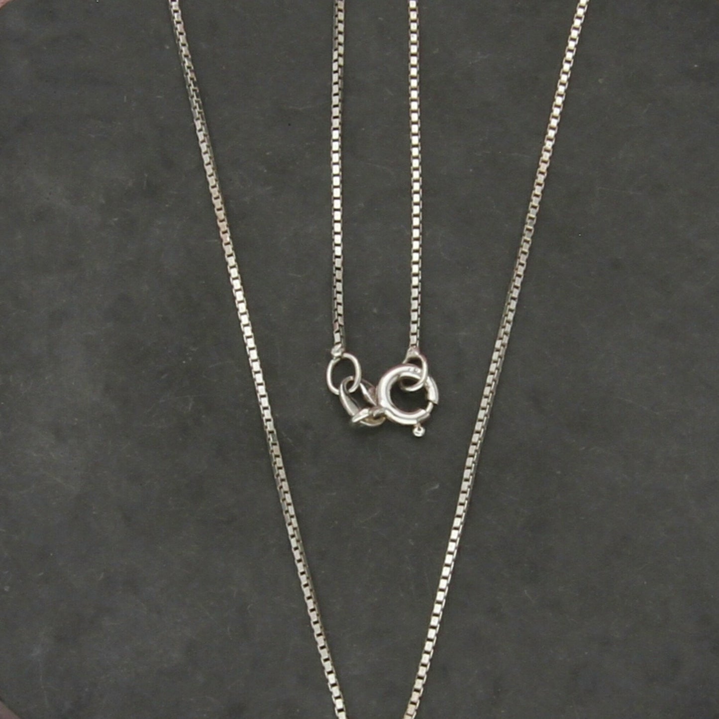 sterling silver italy 1mm box chain necklace size 24in