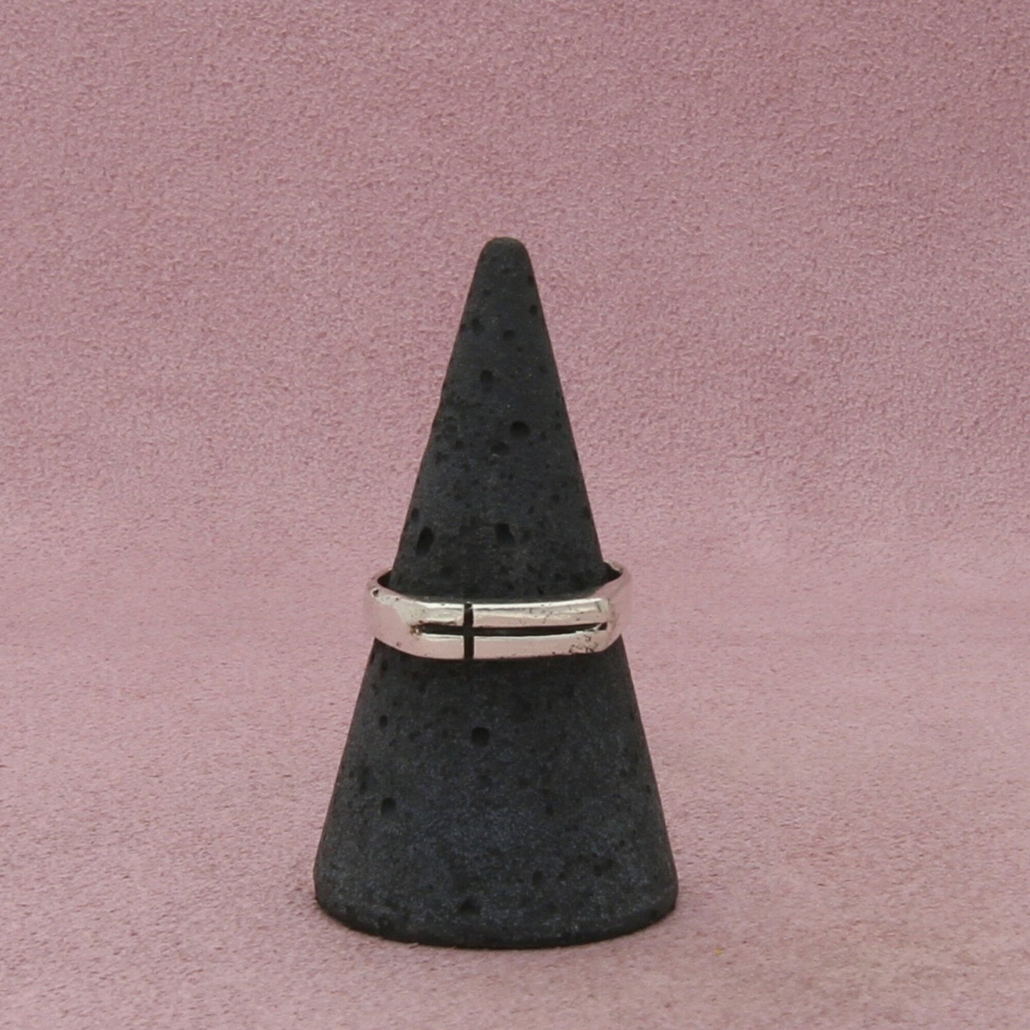 sterling silver dainty cross stack ring size 7.25