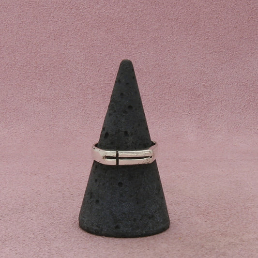 sterling silver dainty cross stack ring size 7.25