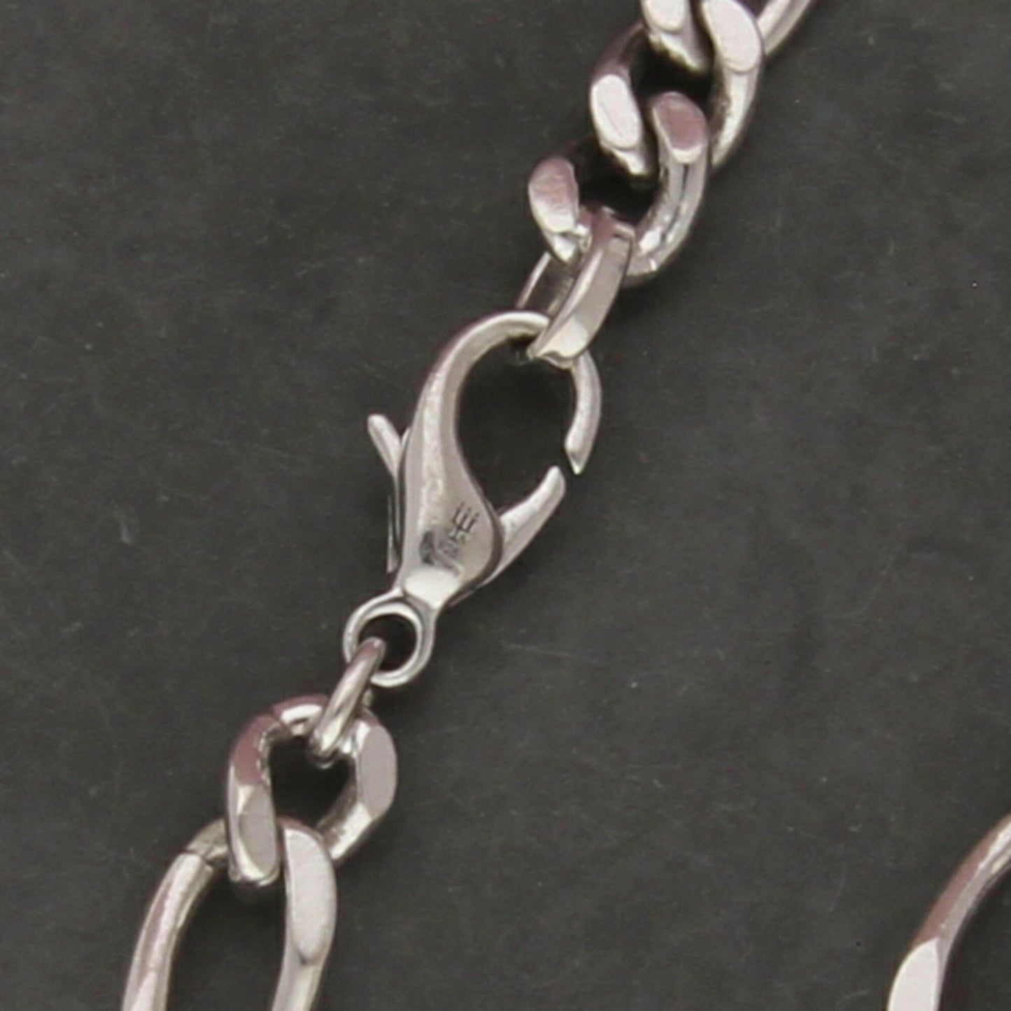 james avery sterling silver mens figaro chain bracelet size 8in