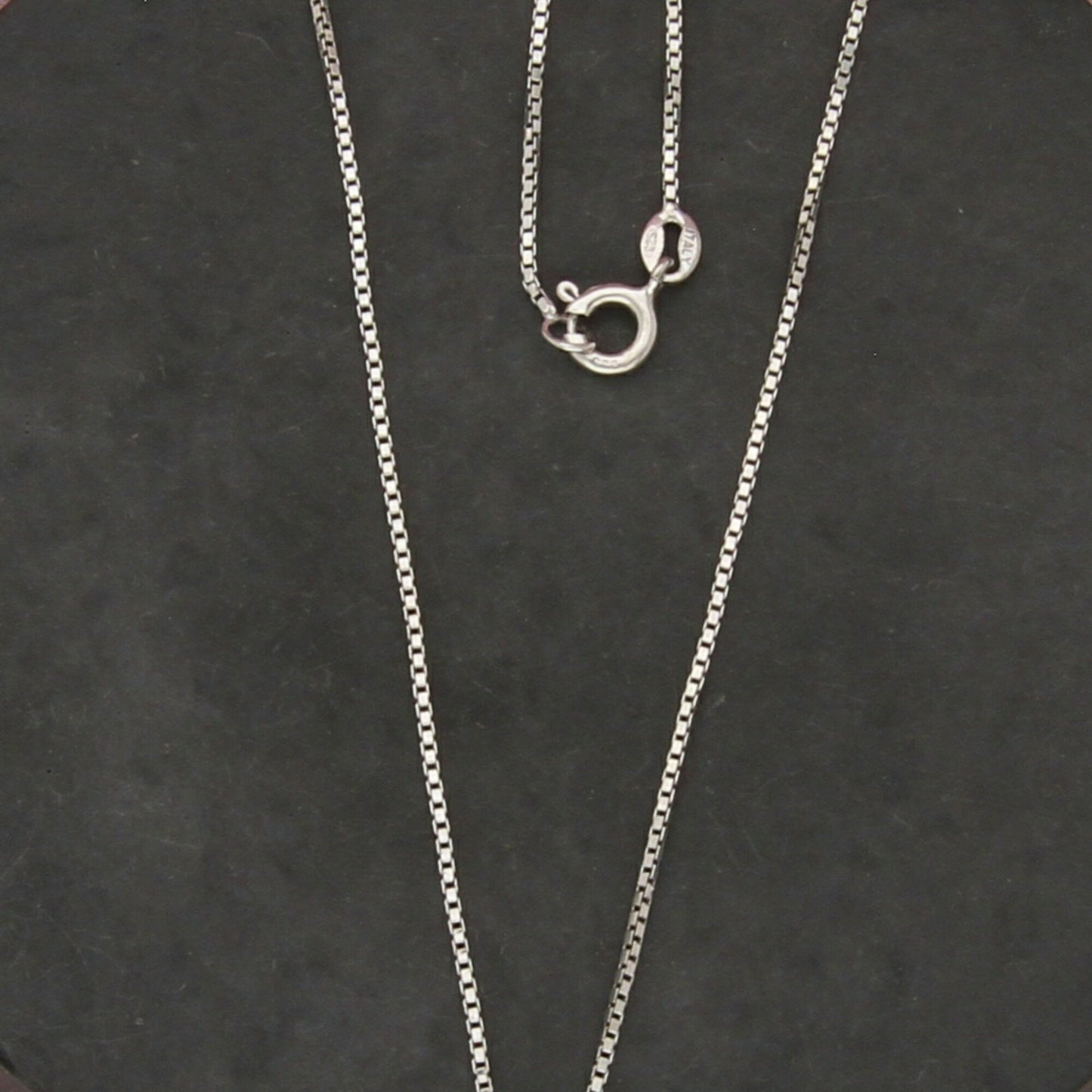 sterling silver italy 1mm box chain necklace size 24in