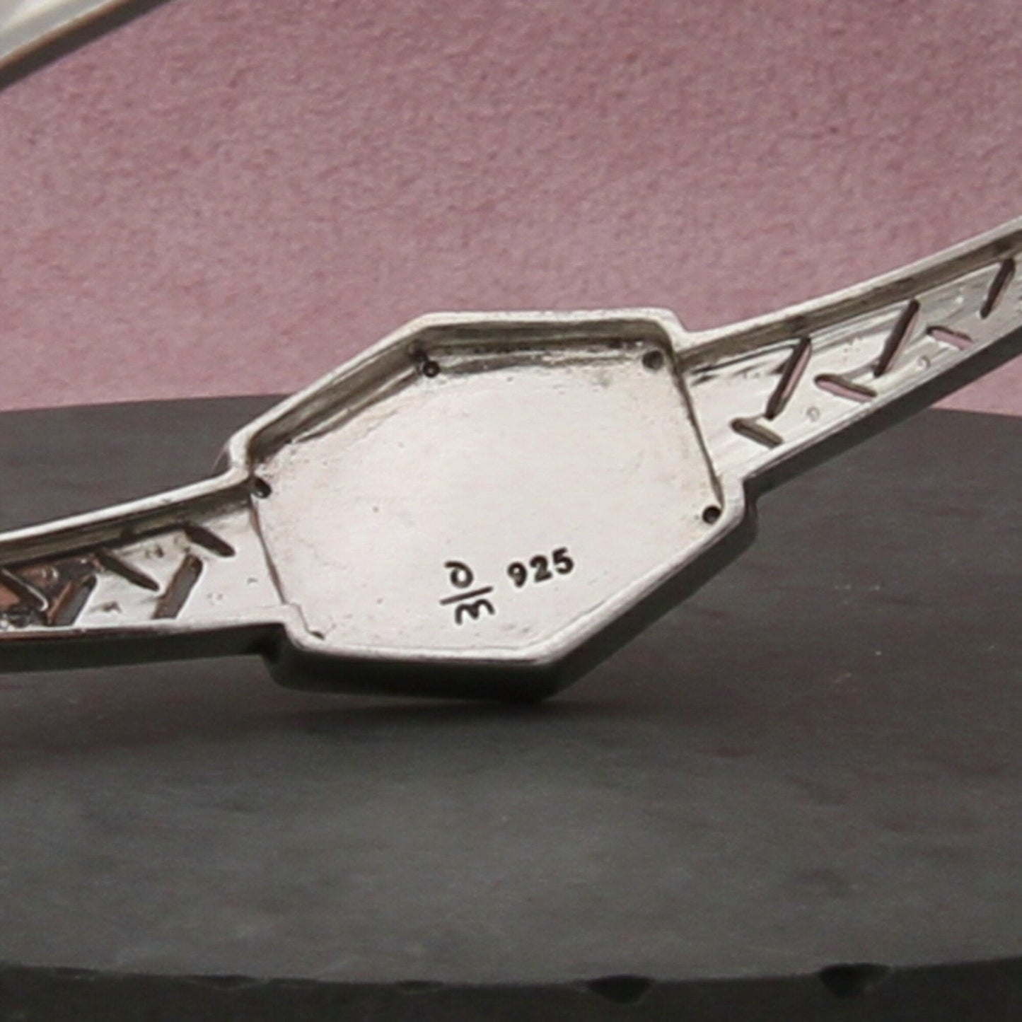 danbury mint sterling silver diamond dallas cowboys bangle bracelet size 7in