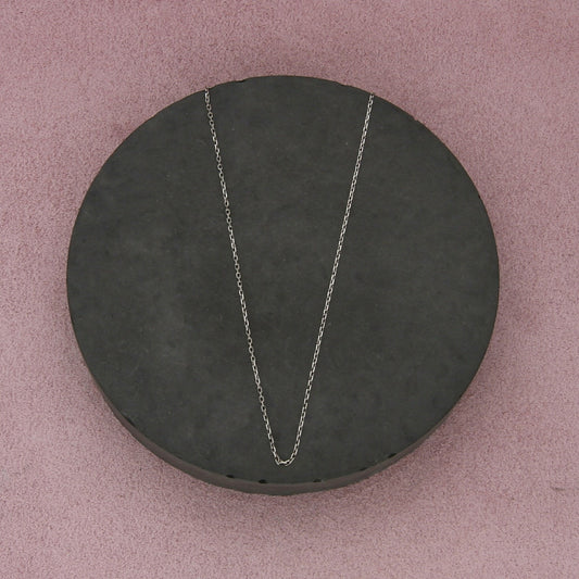 sterling silver 1mm square cable chain necklace size 16in