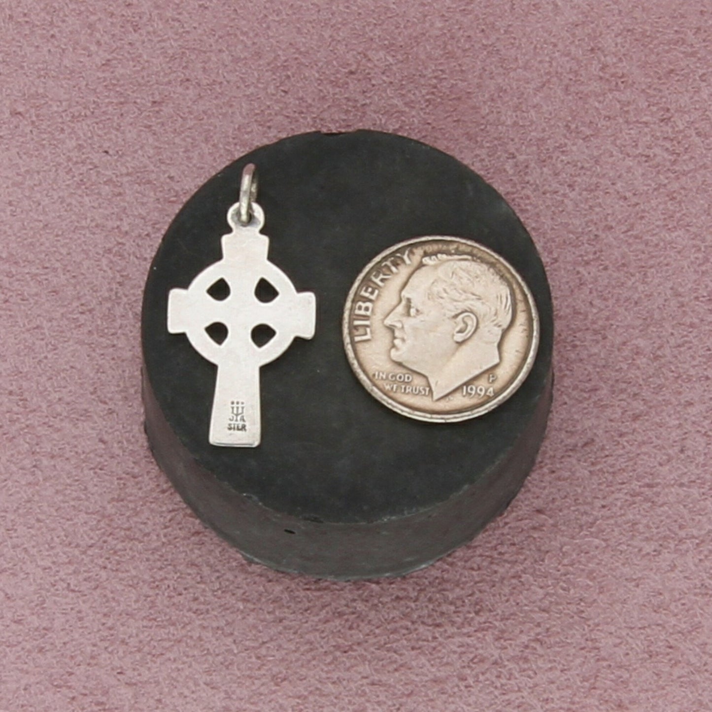james avery sterling silver retired mini celtic cross charm pendant