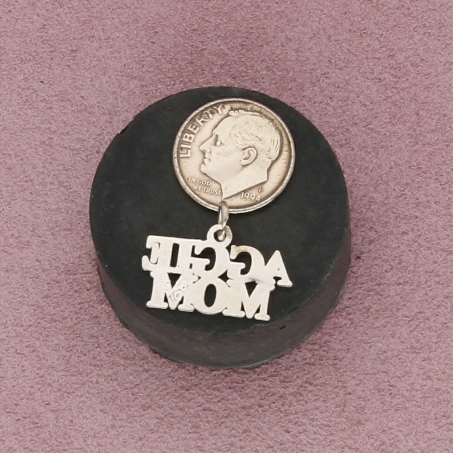 sterling silver vintage texas a&m aggie mom charm pendant