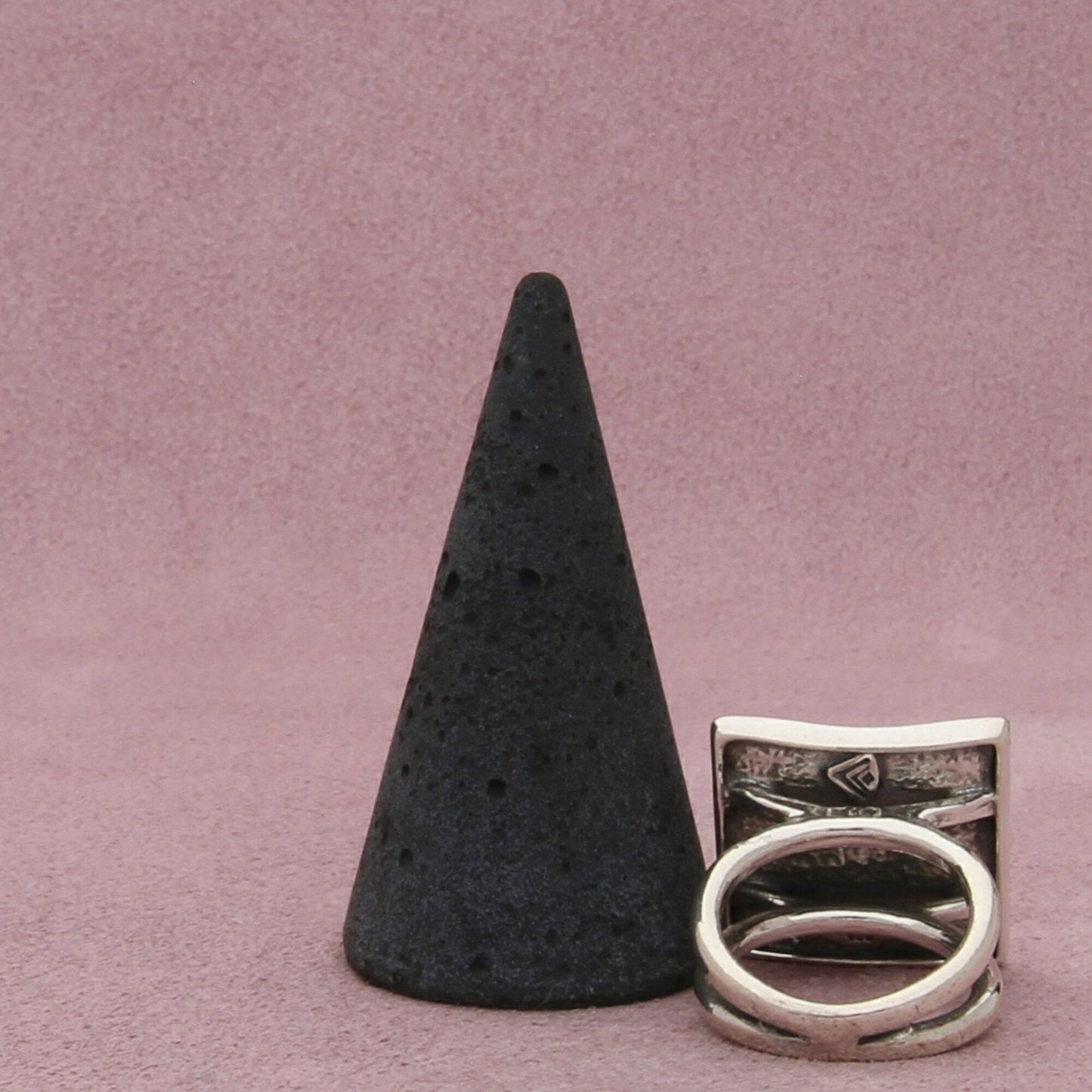 silpada sterling silver bold hammered square r1688 ring size 5.75