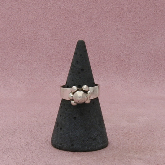 erik granit sterling silver vintage finland modernist beaded ring size 6