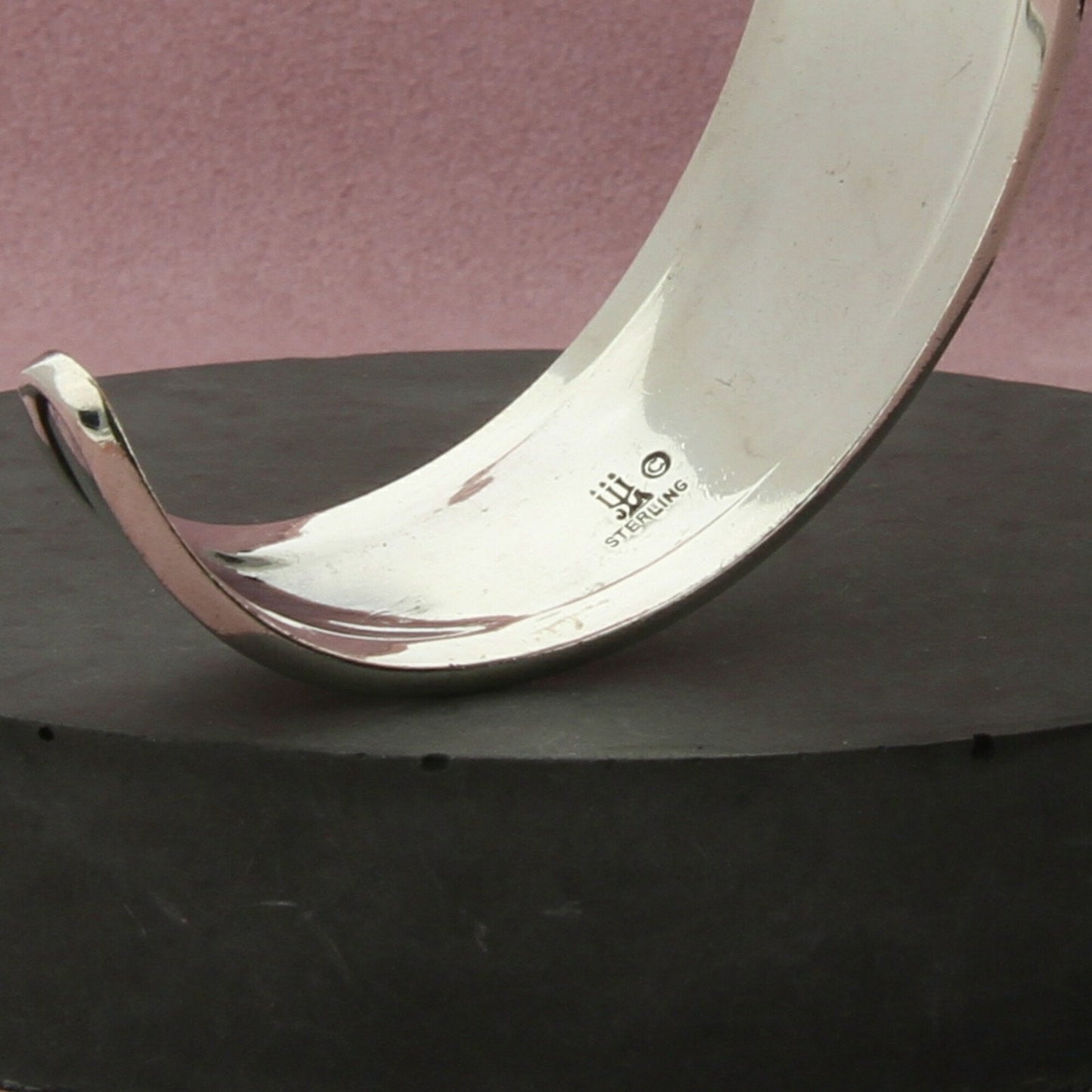 james avery sterling silver retired wide cuff bracelet size 6in