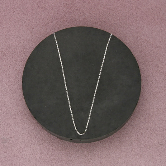 sterling silver 1mm box chain necklace size 30in