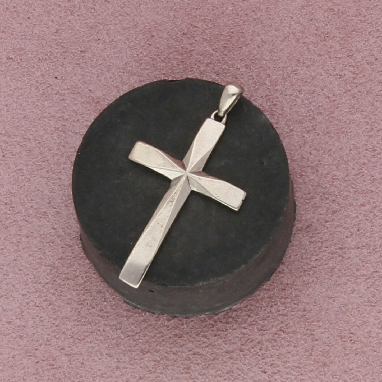sterling silver vintage faith cross pendant