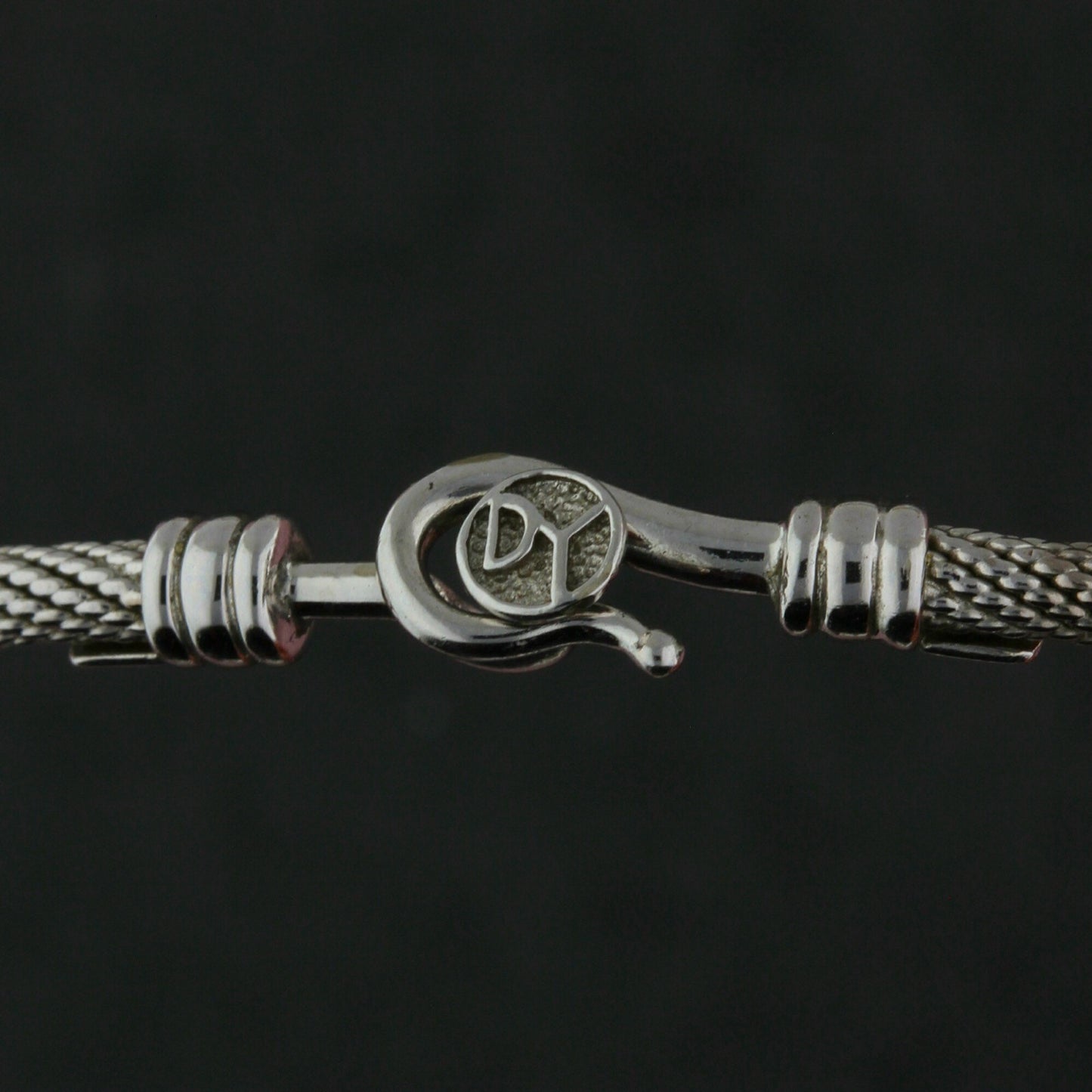 david yurman 18k white gold pave diamond flex collar necklace size 14in
