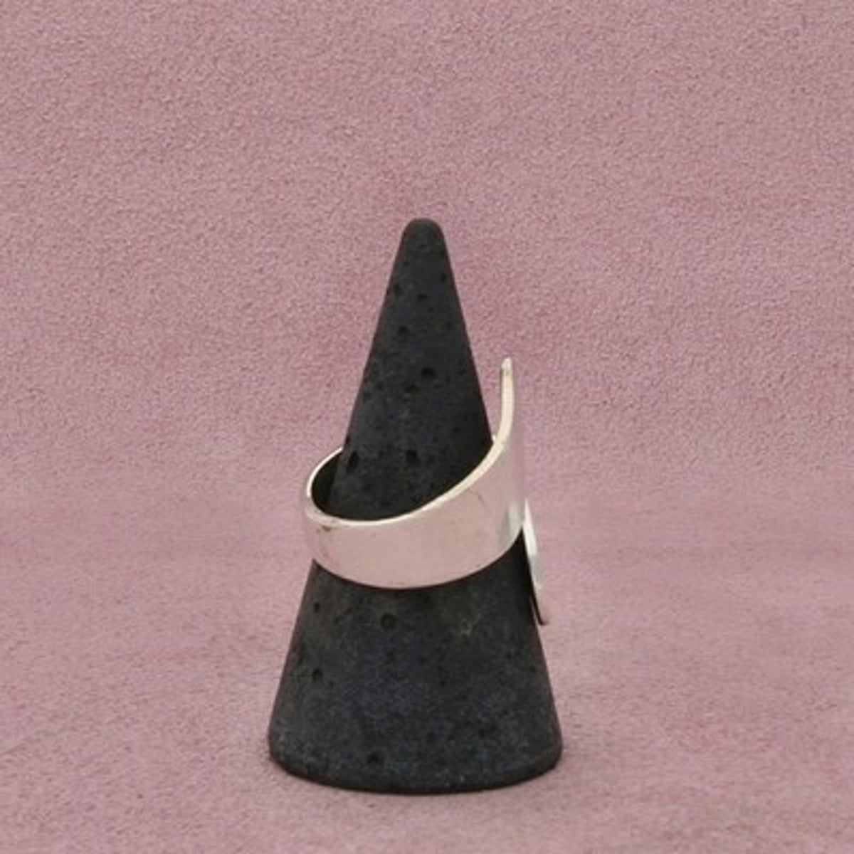 Taxco Mexico Sterling Silver Vintage Bypass Sculptural Band Ring Size 7.5