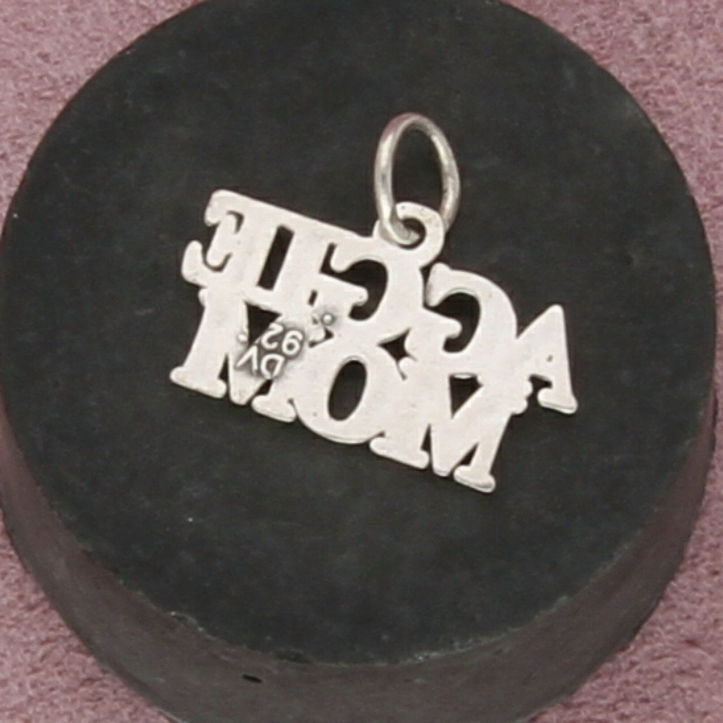 sterling silver texas a&m aggie mom charm pendant