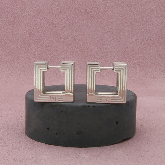 ivi los angeles sterling silver small aurelia hoop earrings