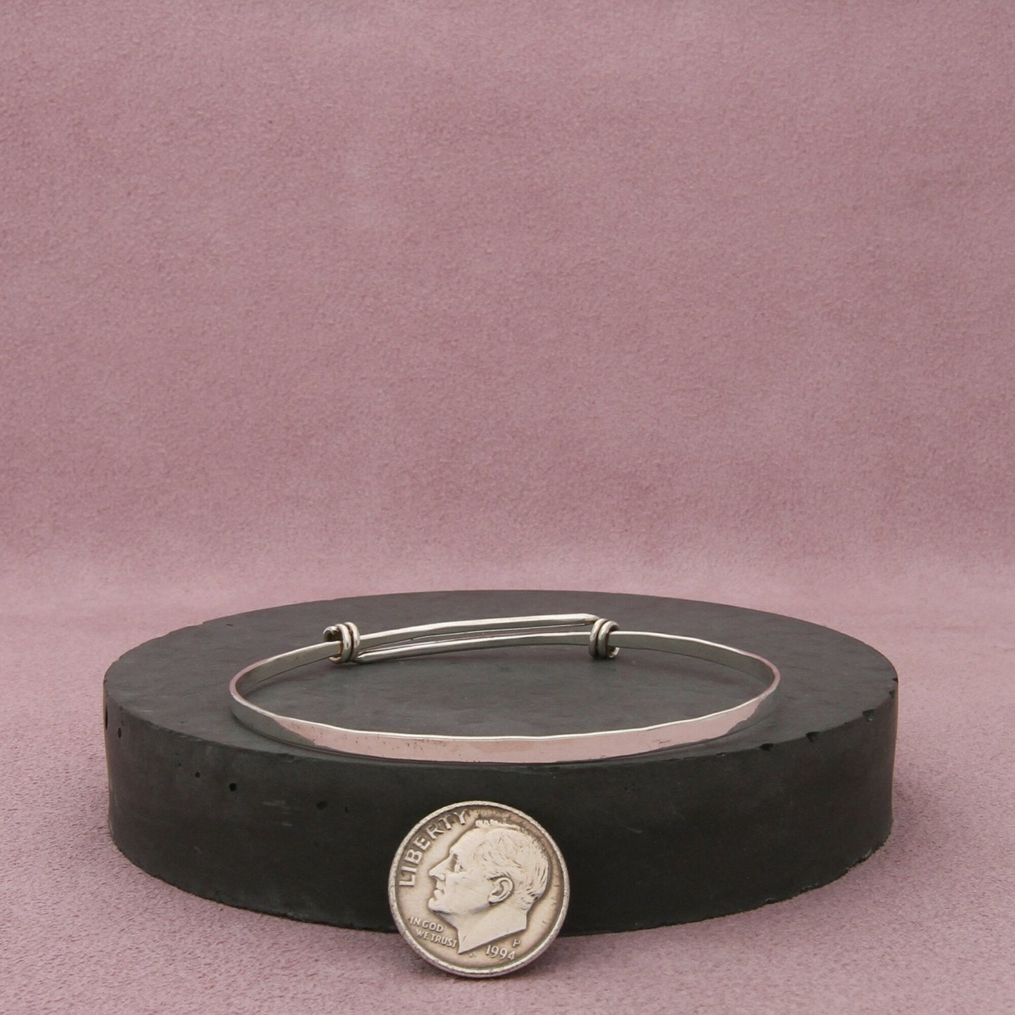 ed levin sterling silver petite signature slide bracelet size 6.5in