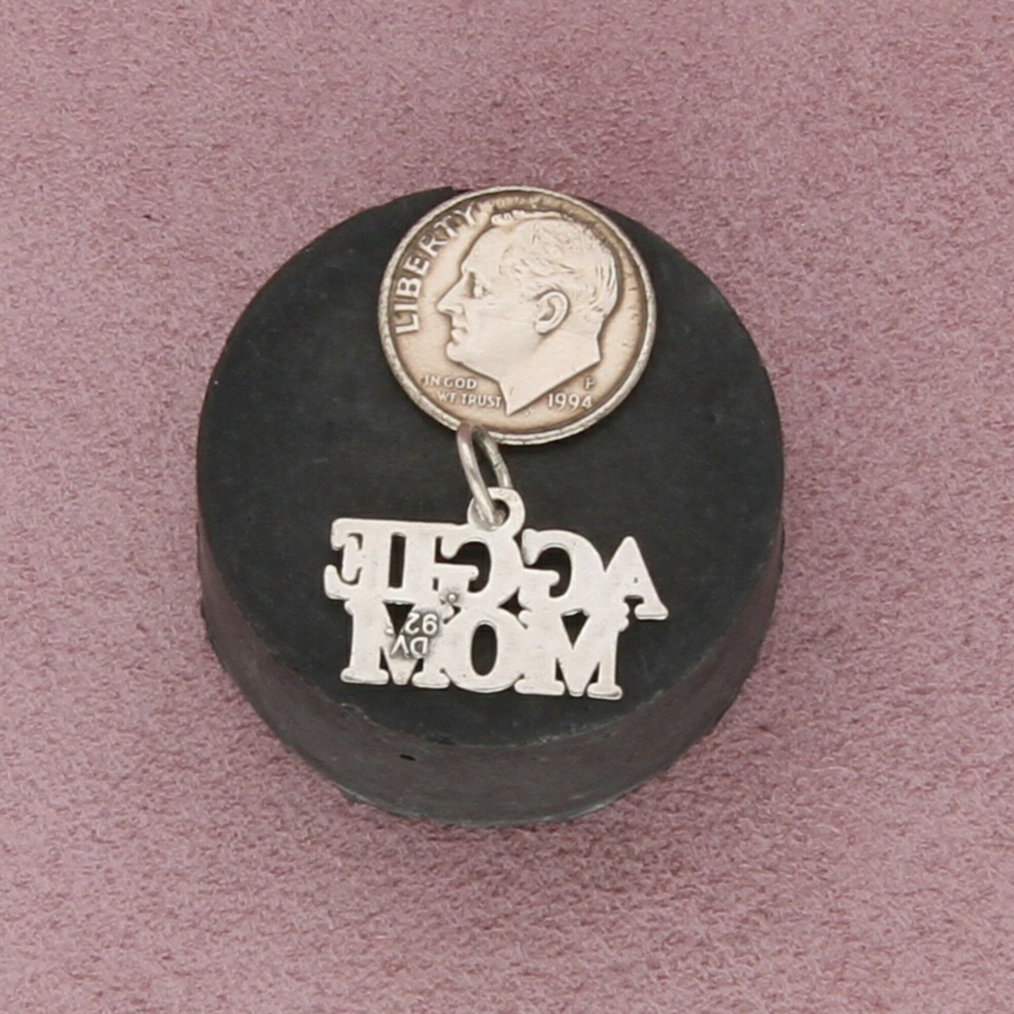 sterling silver texas a&m aggie mom charm pendant