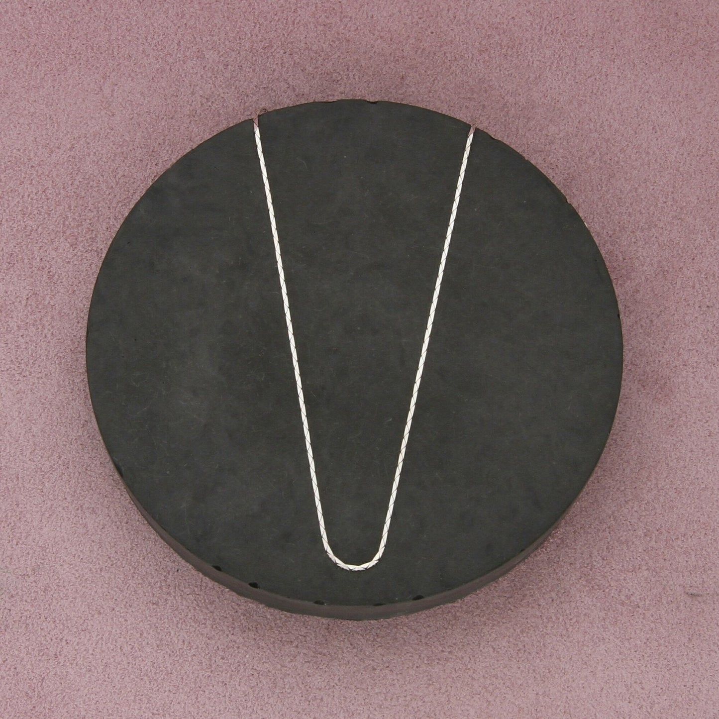 sterling silver italy 1mm serpentine chain necklace size 15.5in
