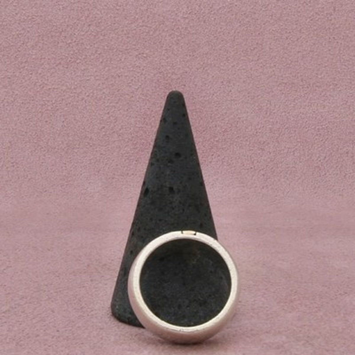 Sterling Silver & 14K Gold Vintage Flared Cross Band Ring Size 8