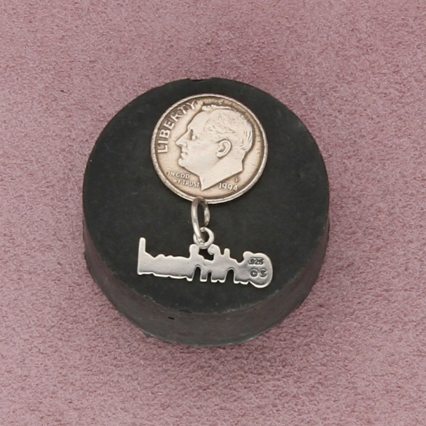sterling silver girlfriend charm pendant