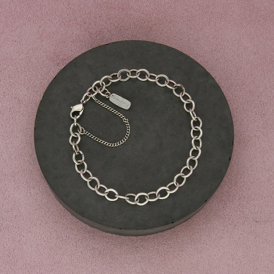 james avery sterling silver medium forged link charm bracelet size 7.5in