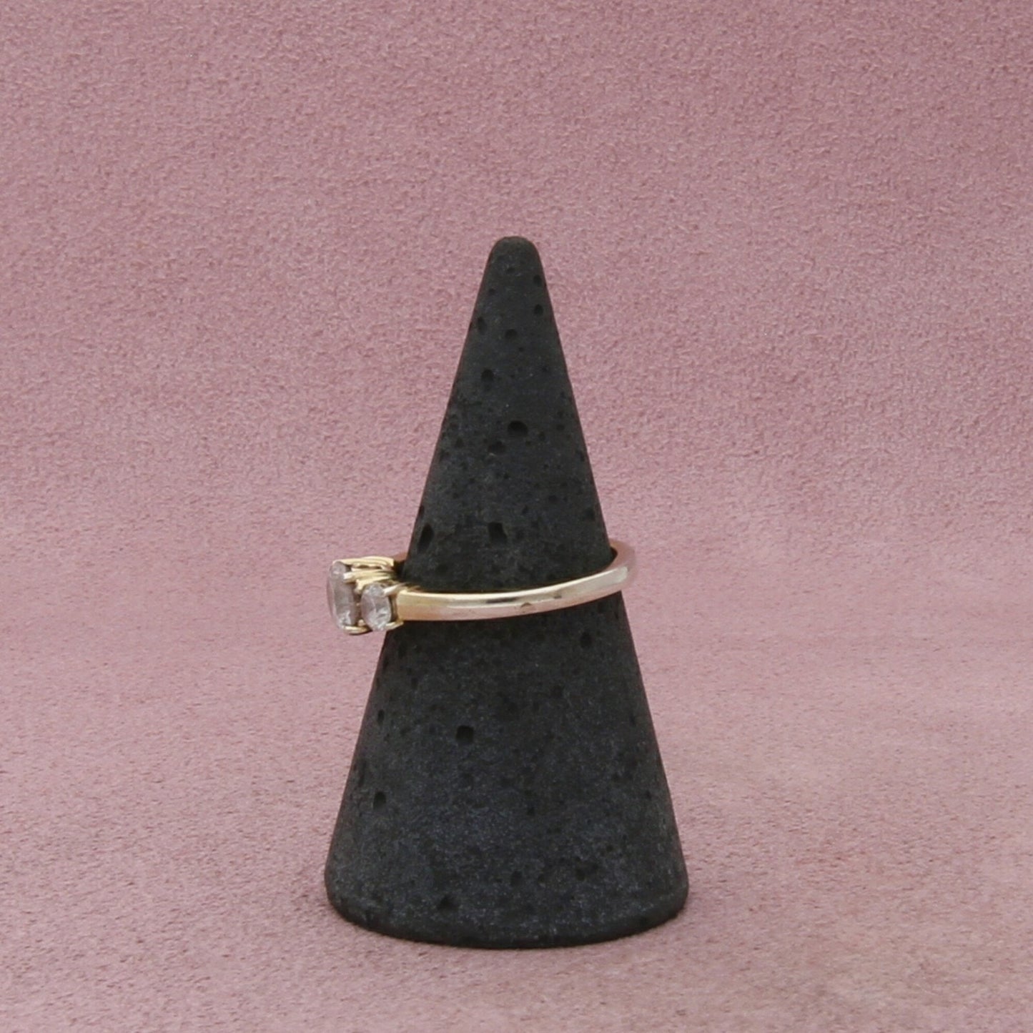 sterling silver past present future cz engagement ring size 6