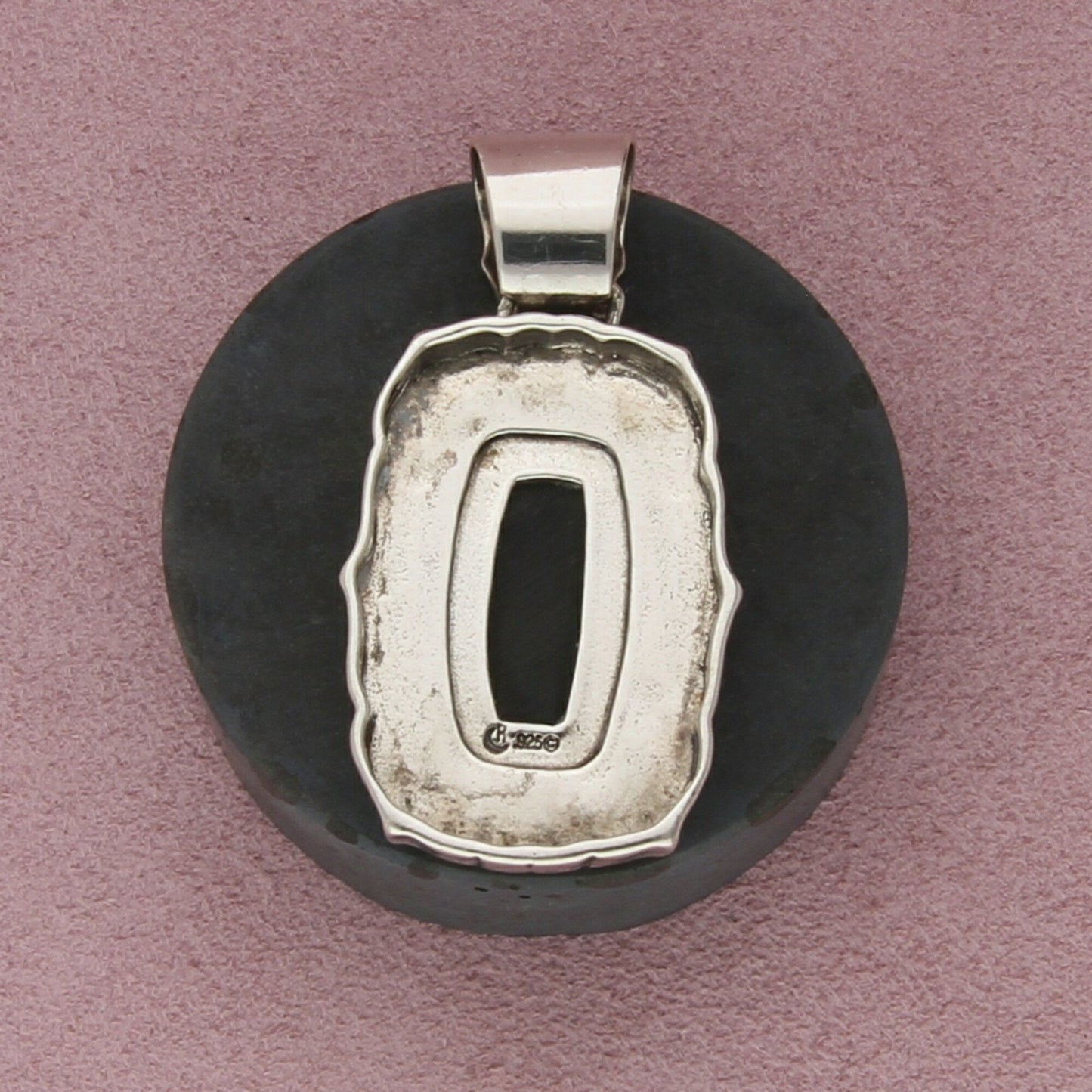carolyn pollack sterling silver turquoise onyx lapis mosaic stamped pendant