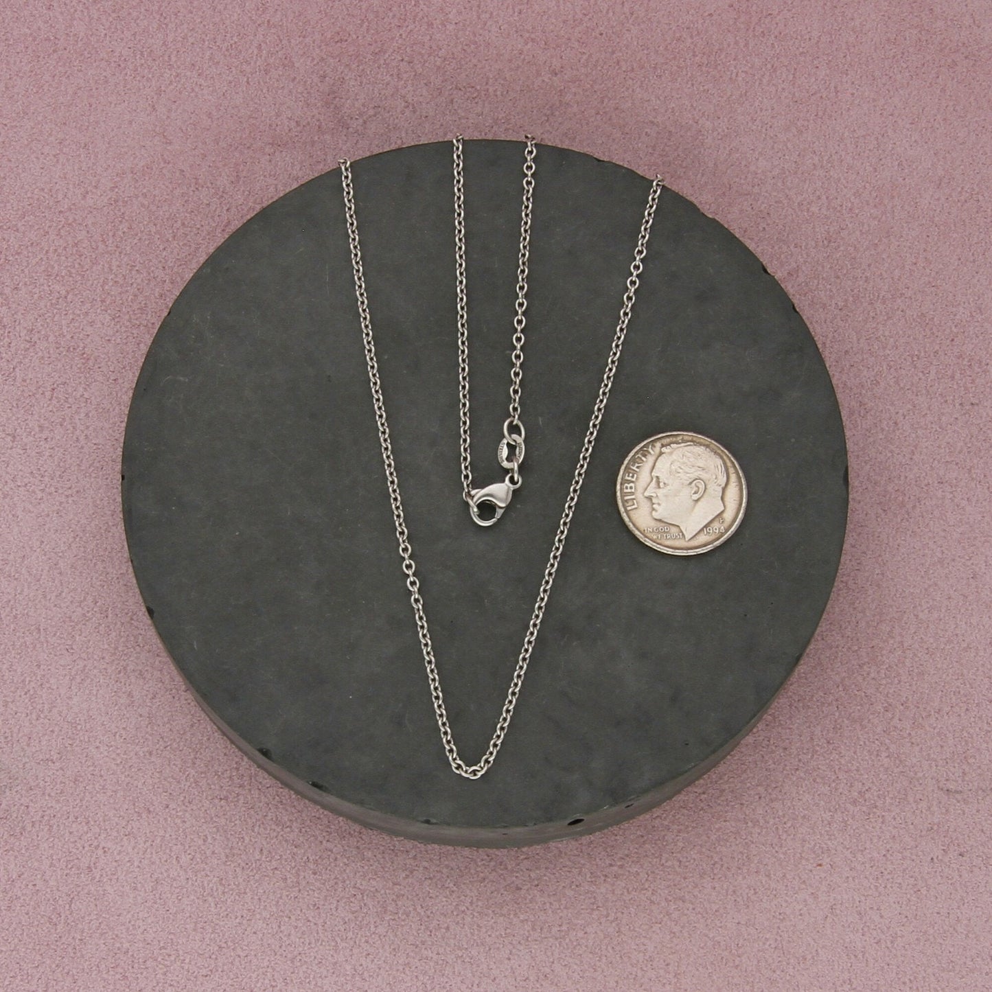 james avery sterling silver fine cable chain necklace size 18.75in