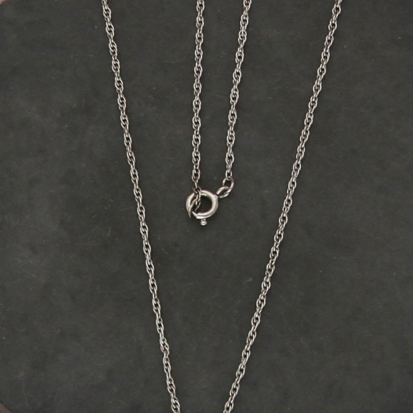 sterling silver 1mm prince of wales chain necklace size 24.5in