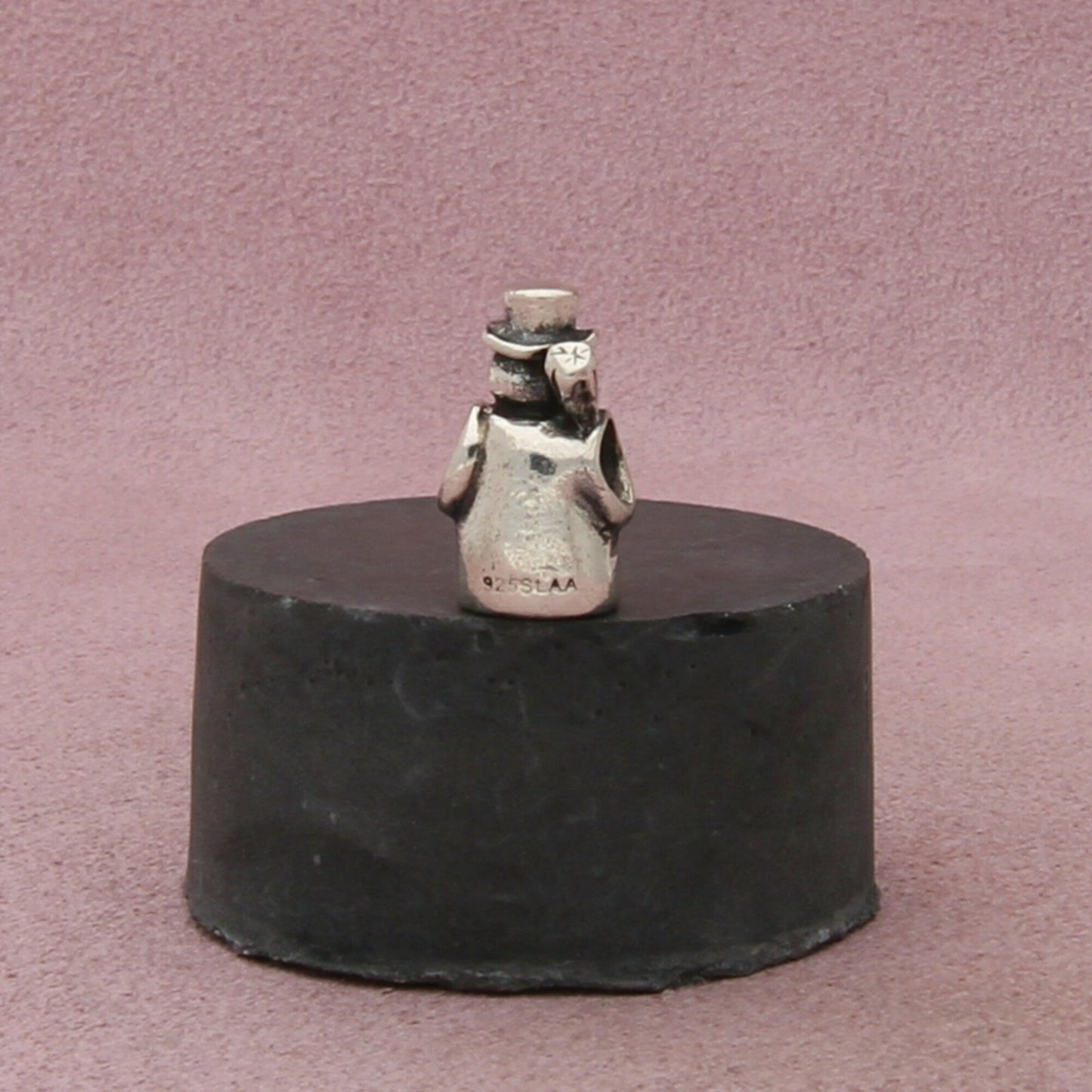 trollbeads sterling silver snowman christmas bead charm