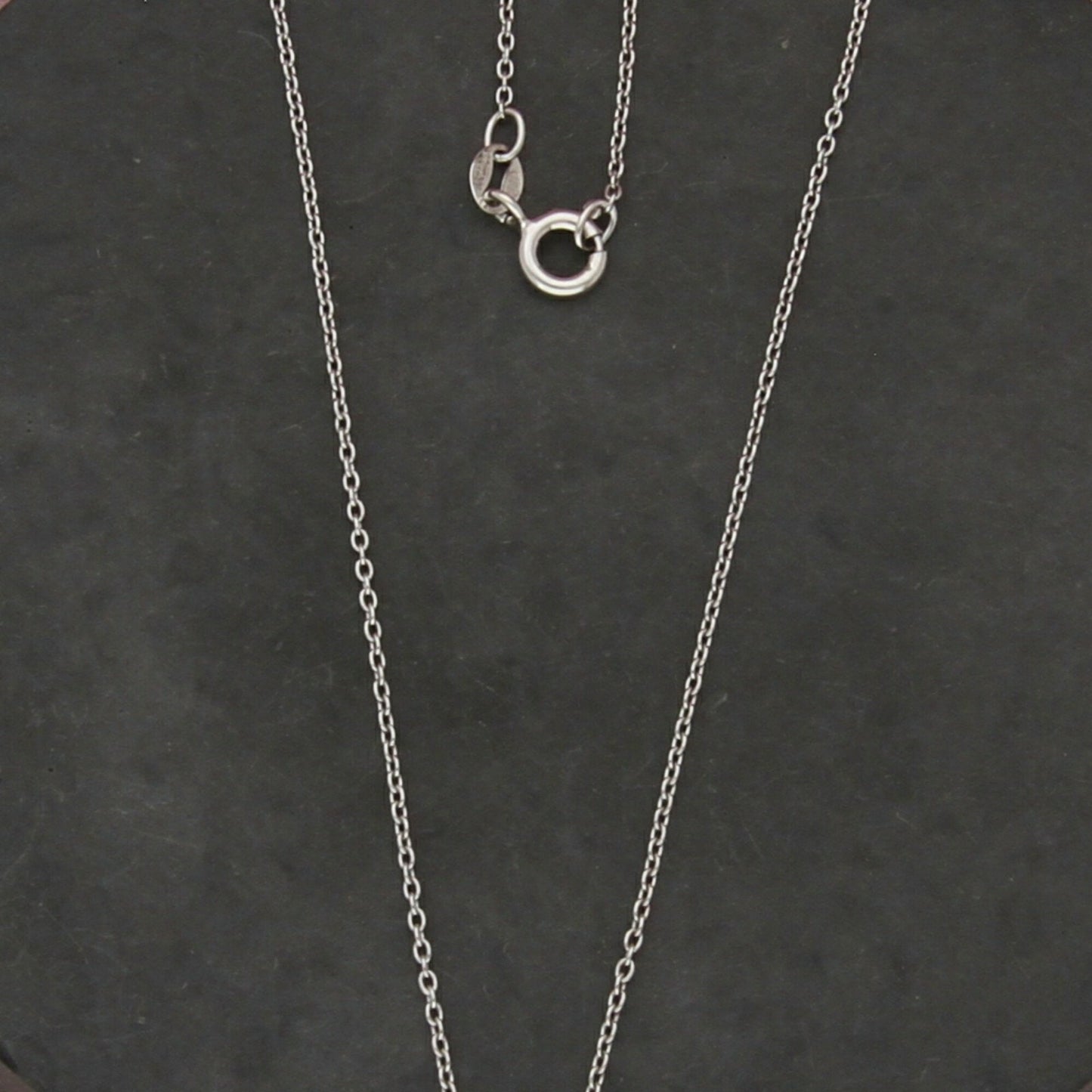 sterling silver 1mm oval cable chain necklace size 18in