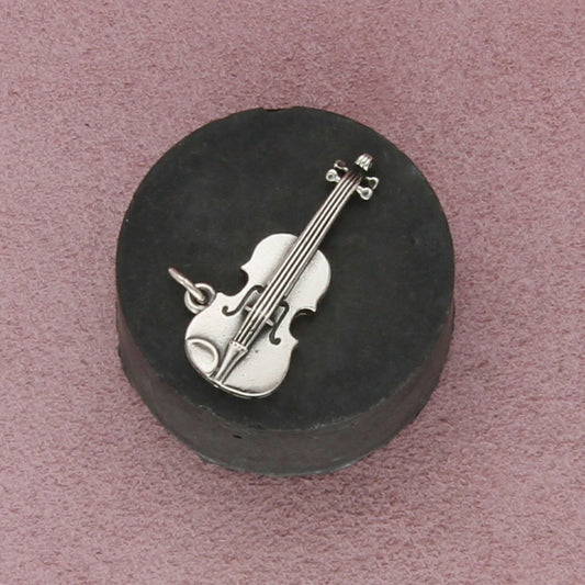 james avery sterling silver retired large violin charm pendant