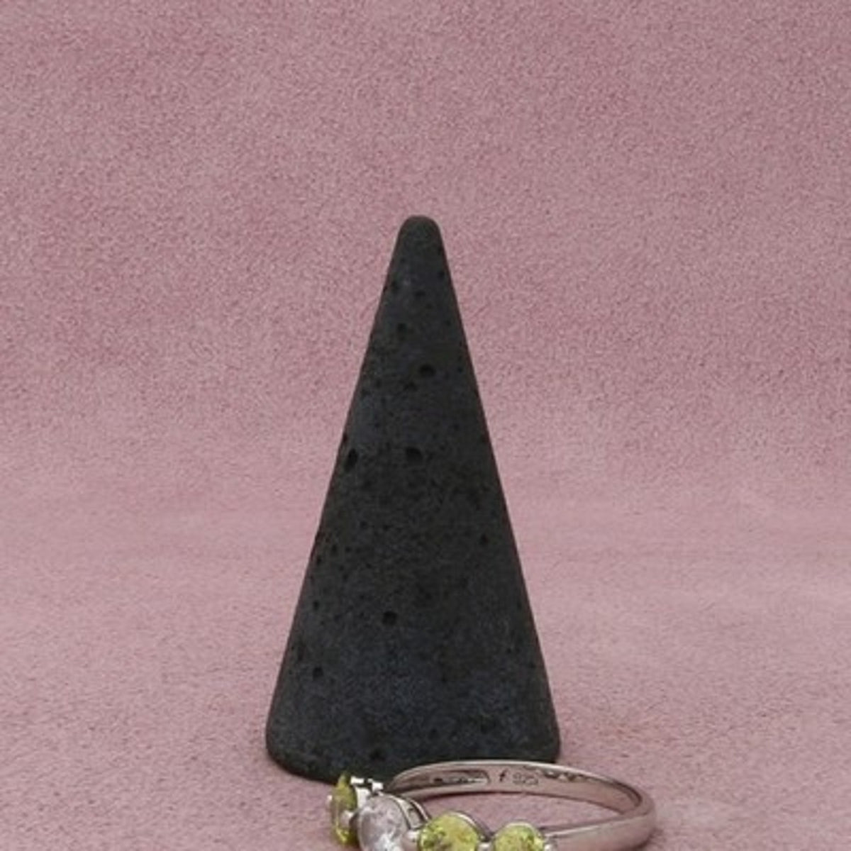 Sterling Silver Round-Cut Yellow & Clear Cz Ring Size 11.5