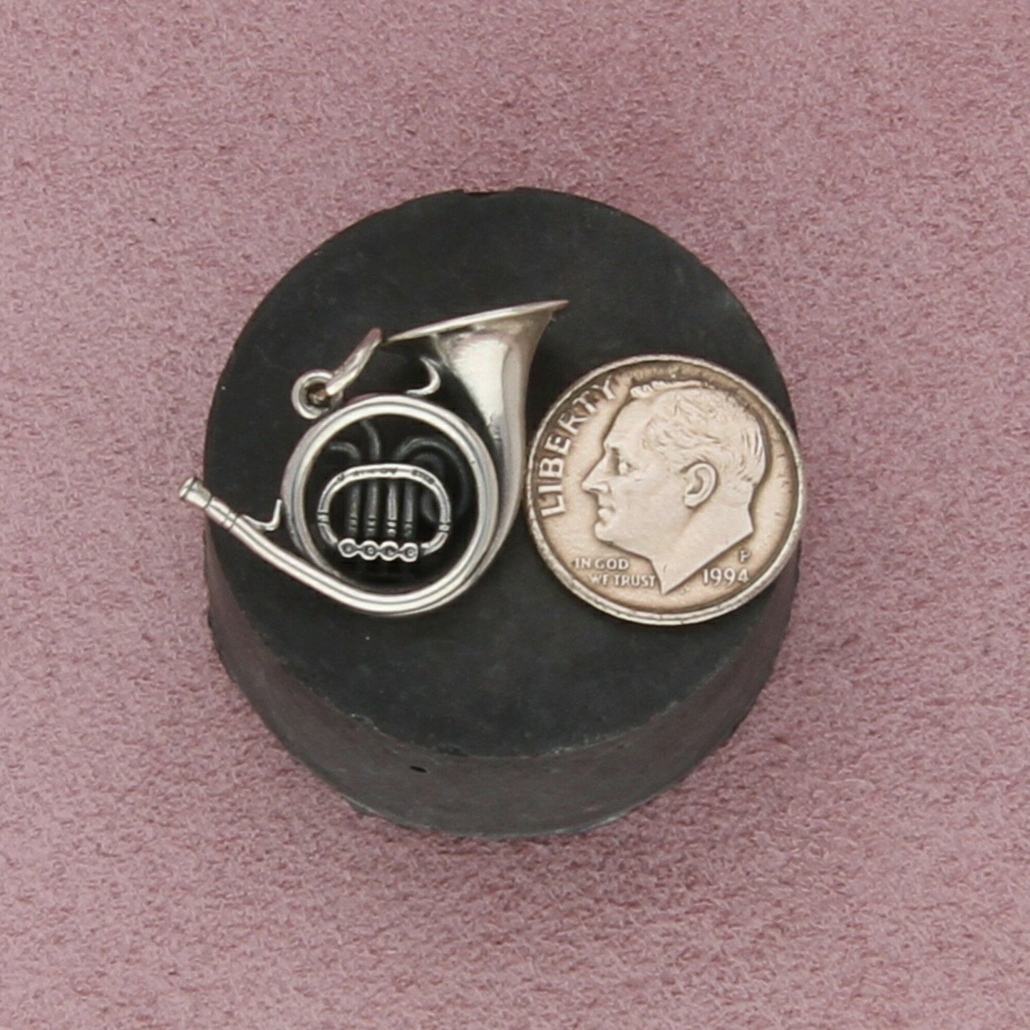 james avery sterling silver retired french horn charm pendant