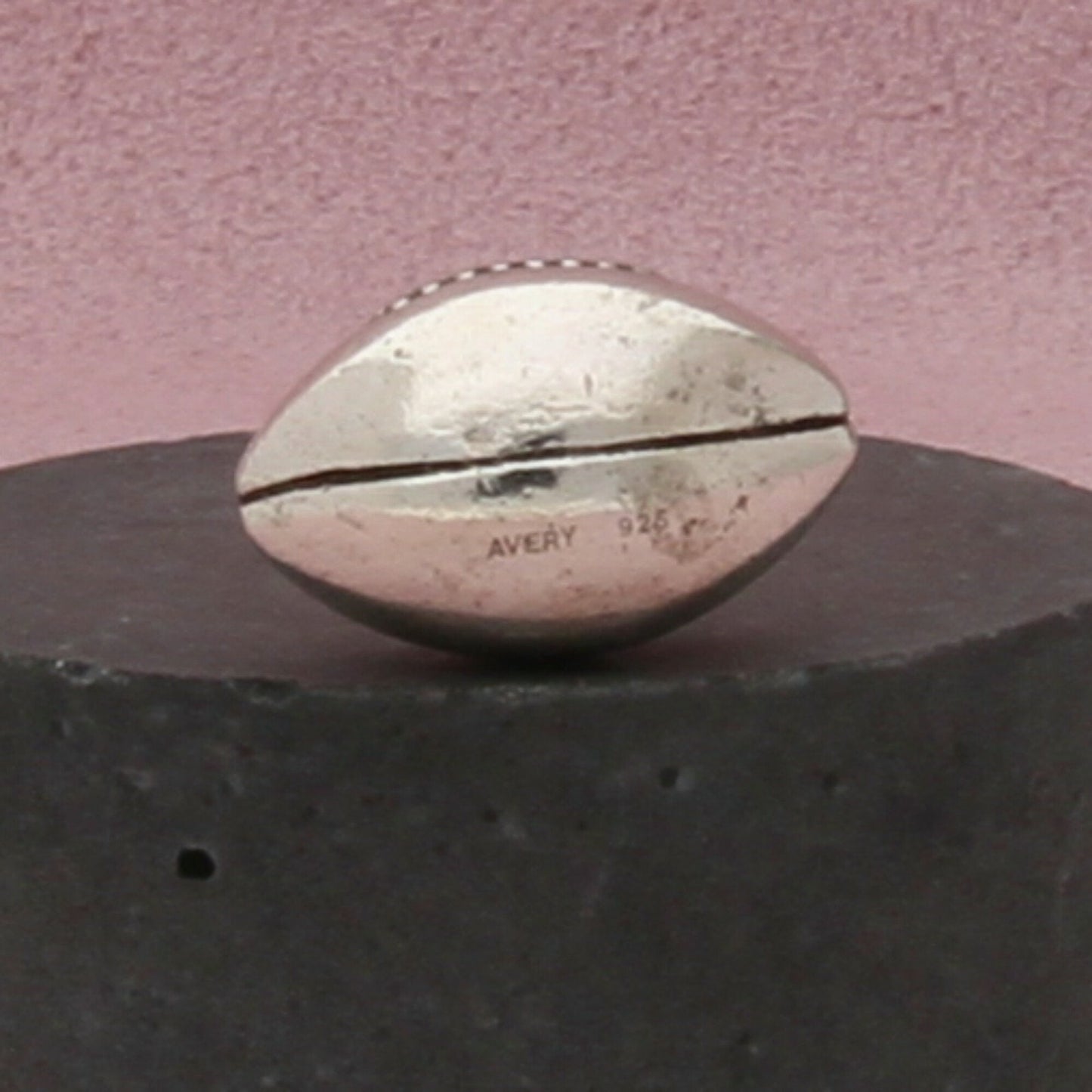 james avery sterling silver retired 3d football charm pendant