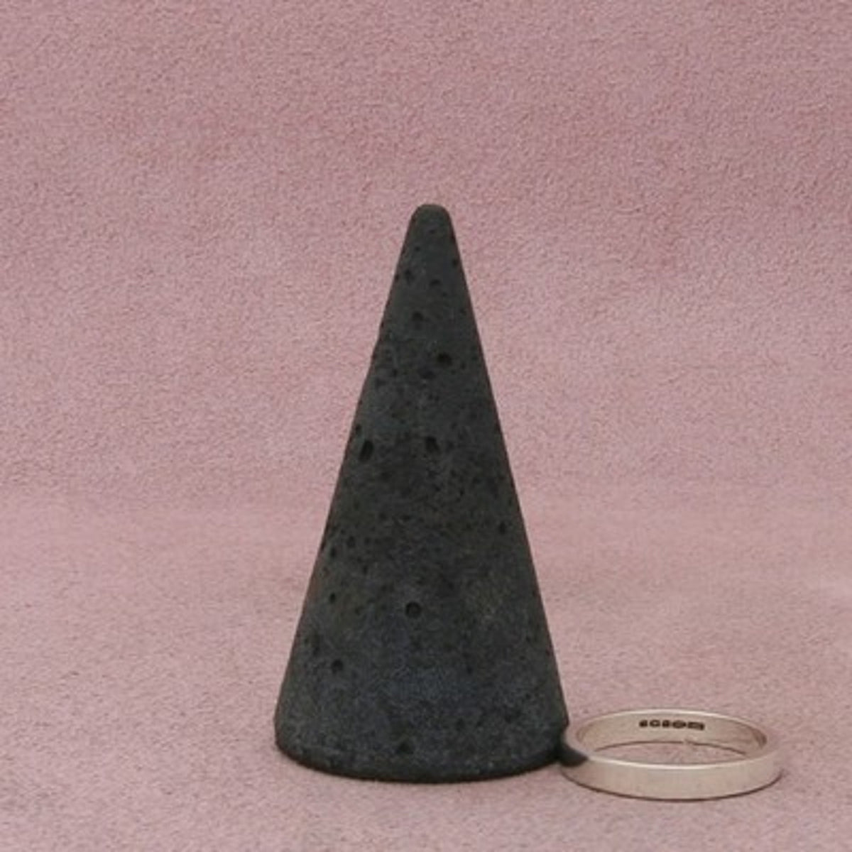 Sterling Silver Vintage British Stack Band Ring Size 6