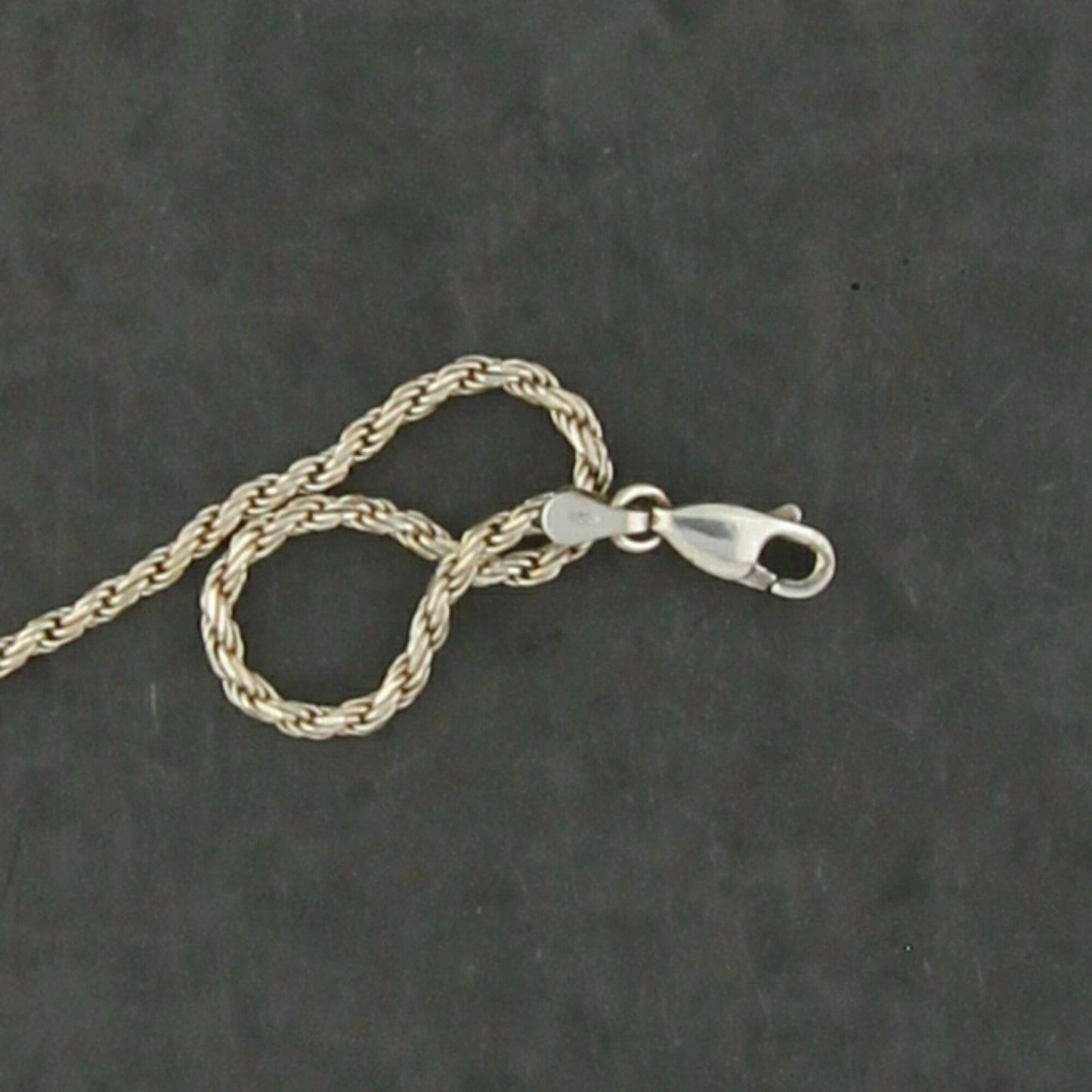 sterling silver 2mm rope chain necklace size 30in